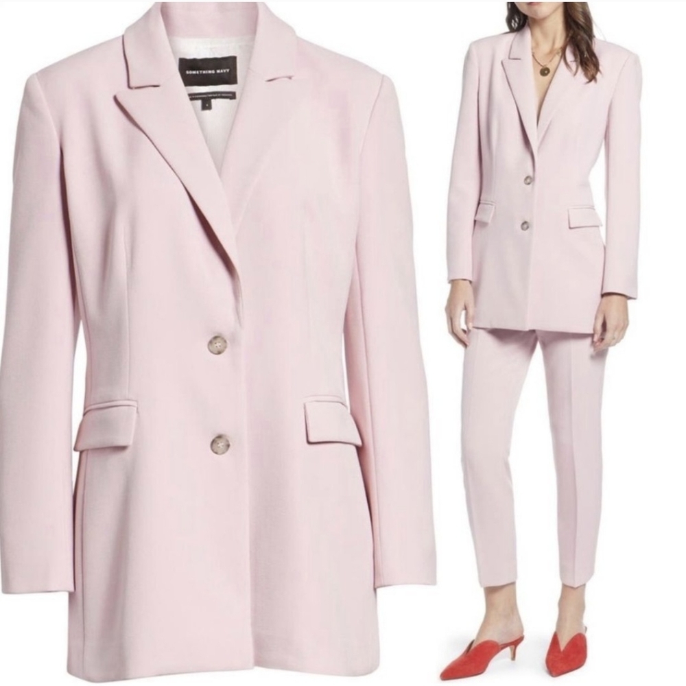 Something Navy Pink Carnation Powerhouse Suit XS/4